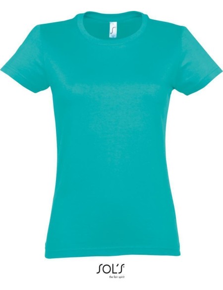 Damen T-Shirt – Imperial – Karibikblau XL