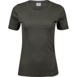 Damen T-Shirt - Teejays Interlock - Dunkelgrün L