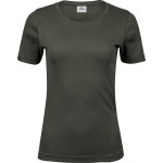 Damen T-Shirt - Teejays Interlock - Dunkelgrün S
