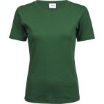 Damen T-Shirt - Teejays Interlock - Waldgrün S