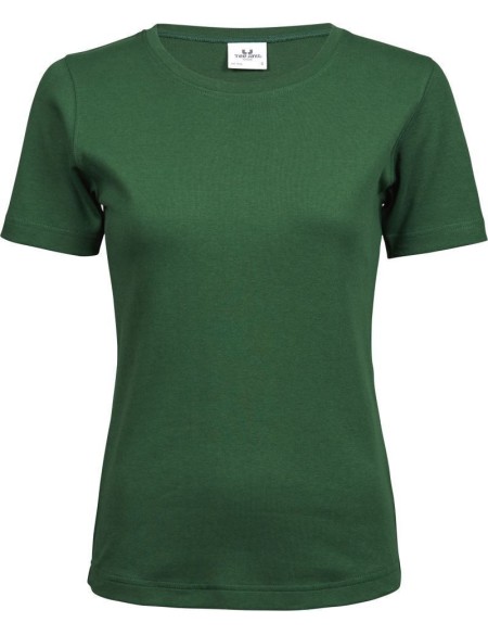 Damen-T-Shirt – Teejays Interlock – Waldgrün 3XL