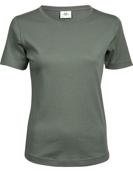 Damen T-Shirt - Teejays Interlock - Blattgrün M