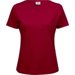 Damen T-Shirt - Teejays Interlock - Rot L