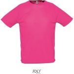 Sport-T-Shirt für Herren SPORTS - Neonrosa XXS