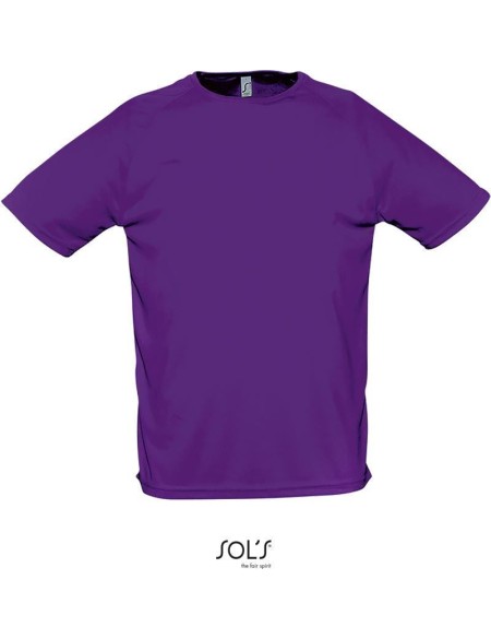 Herren-Sport-T-Shirt SPORTY - Dunkellila XXL