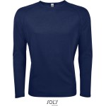 Herren-Sport-T-Shirt SPORTS mit langen Ärmeln - Französisches Marineblau L