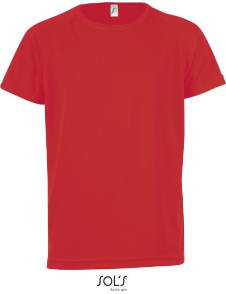 Sport-T-Shirt für Kinder – SPORTS – Rot 6 Jahre