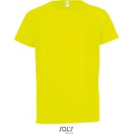 Sport-T-Shirt für Kinder – SPORTS – Neongelb 10 Jahre