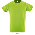Sport-T-Shirt für Kinder – SPORTS – Apfelgrün 12 Jahre