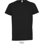 Sport-T-Shirt für Kinder – SPORTS – Schwarz 6 Jahre