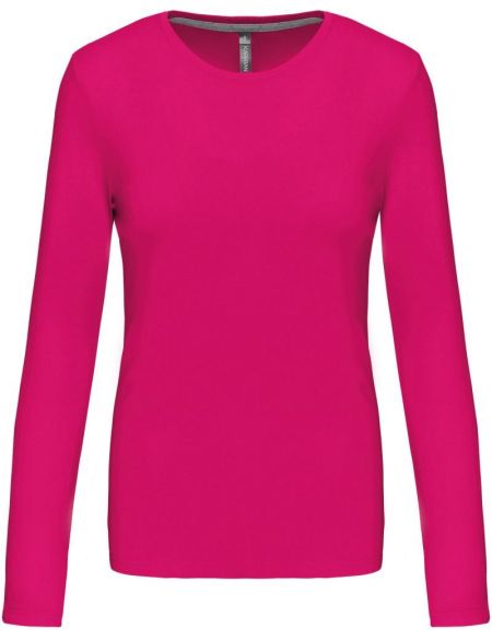 Damen-T-Shirt – Kariban K383 mit langen Ärmeln – Limette
