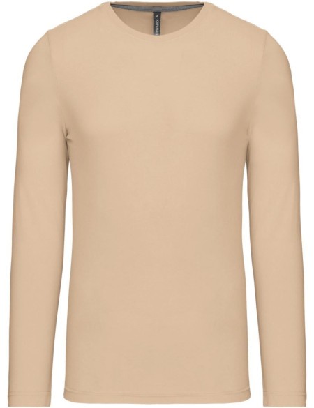 Herren-T-Shirt – Kariban K359 mit langen Ärmeln – Hellsand S