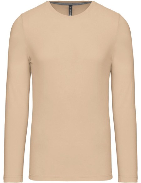 Herren-T-Shirt – Kariban K359 mit langen Ärmeln – Hellsand XXL