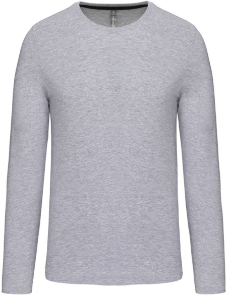 Herren-T-Shirt – Kariban K359 mit langen Ärmeln – Oxford-Grau S