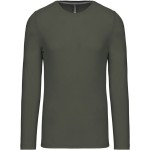 Herren-T-Shirt – Kariban K359 mit langen Ärmeln – Dunkelkhaki XL
