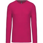 Herren-T-Shirt – Kariban K359 Langarm – Fuchsia XL