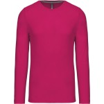 Herren-T-Shirt – Kariban K359 Langarm – Fuchsia M