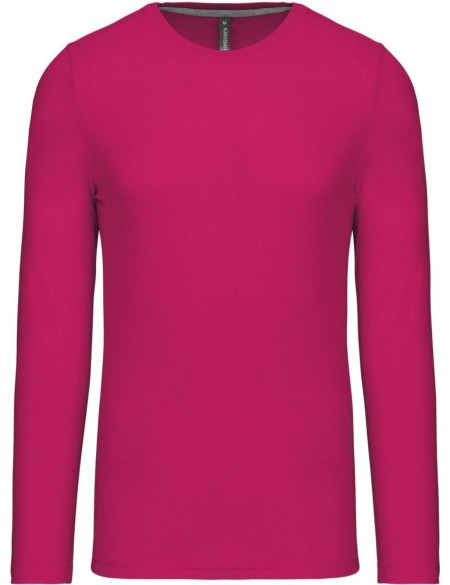 Herren-T-Shirt – Kariban K359 mit langen Ärmeln – Fuchsia XXL