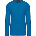 Herren-T-Shirt – Kariban K359 mit langen Ärmeln – Tropisches Blau L