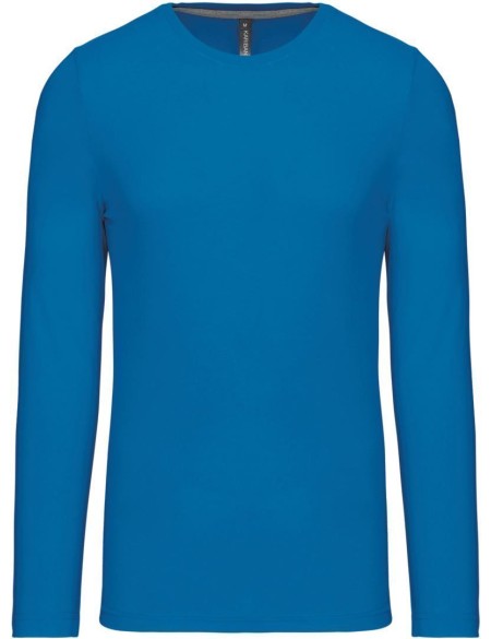 Herren-T-Shirt – Kariban K359 mit langen Ärmeln – Tropisches Blau L