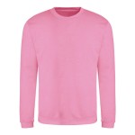 Unisex-Hoodie ohne Kapuze JustHoods - Candyfloss pink M