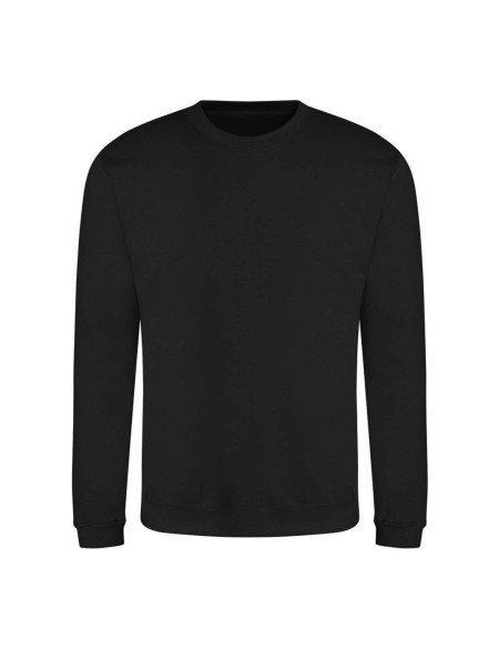 Unisex Kapuzenpullover ohne Kapuze JustHoods - Tiefschwarz 4XL