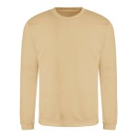 Unisex-Sweatshirt ohne Kapuze JustHoods - Wüstensand XL