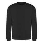 Unisex Kapuzenpullover ohne Kapuze JustHoods - Tiefschwarz M