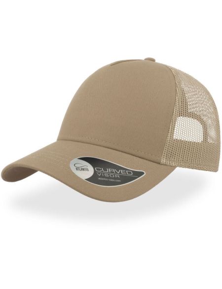 Cap Rapper Baumwolle - Khaki/Stein