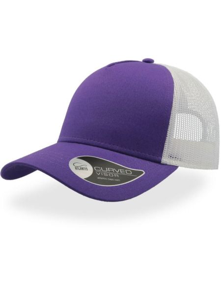 Cap Rapper Cotton - Violett/Weiß