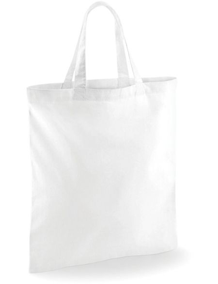 Baumwolltasche mit kurzem Griff W101S – Graphitgrau