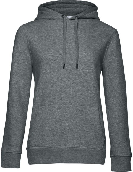 Damen Kapuzenpullover KING Hooded - Heather mittelgrau M
