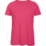 Damen T-Shirt B+C Inspire T aus Bio-Baumwolle - Fuchsia S