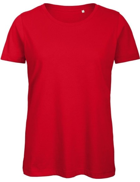 Damen T-Shirt B+C Inspire T aus Bio-Baumwolle – Rot XL