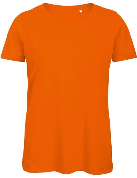 Damen T-Shirt B+C Inspire T aus Bio-Baumwolle - Orange XS