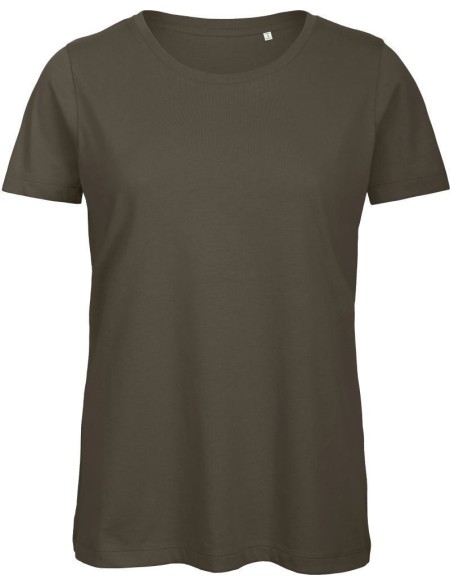 Damen T-Shirt B+C Inspire T aus Bio-Baumwolle - Khaki L