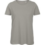Damen T-Shirt B+C Inspire T aus Bio-Baumwolle - Hellgrau L