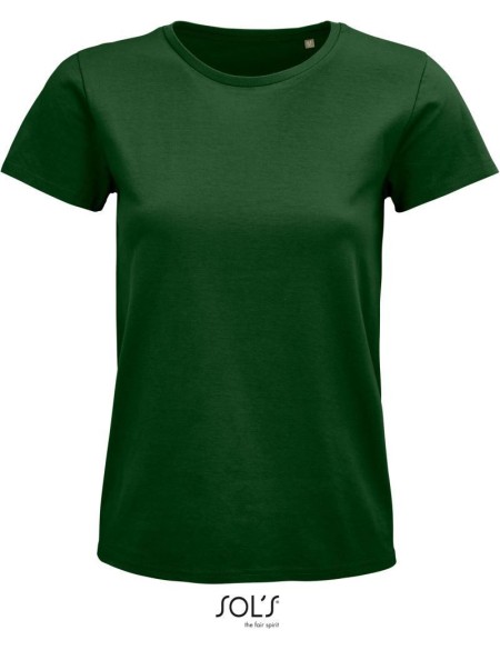 Damen T-Shirt Pioneer - Flaschengrün S