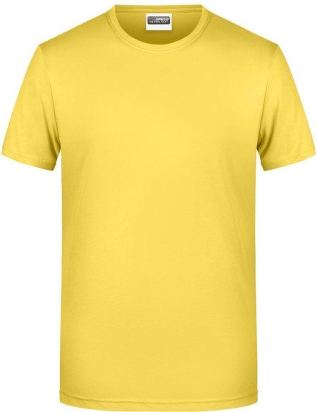 James+Nicholson 8008 Herren-T-Shirt aus Bio-Baumwolle – Gelb 3XL