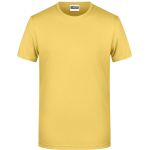 Herren-T-Shirt aus Bio-Baumwolle James+Nicholson 8008 – Hellgelb L