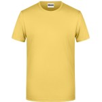 James+Nicholson 8008 Herren-T-Shirt aus Bio-Baumwolle – Hellgelb XXL