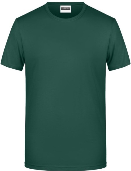 Herren-T-Shirt aus Bio-Baumwolle James+Nicholson 8008 – Dunkelgrün S