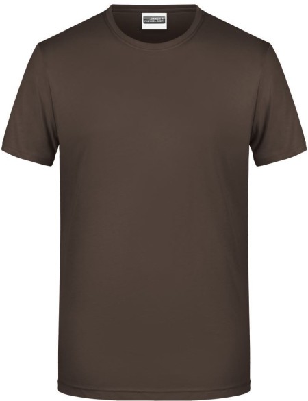 James+Nicholson 8008 Herren-T-Shirt aus Bio-Baumwolle – Braun S