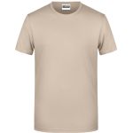 James+Nicholson 8008 Herren-T-Shirt aus Bio-Baumwolle – Stone S