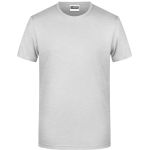 James+Nicholson 8008 Herren-T-Shirt aus Bio-Baumwolle – Ash S