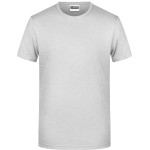 James+Nicholson 8008 Herren-T-Shirt aus Bio-Baumwolle – Ash XXL