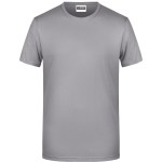 James+Nicholson 8008 Herren-T-Shirt aus Bio-Baumwolle – Stahlgrau XL