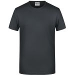 James+Nicholson 8008 Herren-T-Shirt aus Bio-Baumwolle – Schwarz 3XL