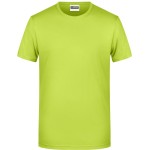 Herren-T-Shirt aus Bio-Baumwolle James+Nicholson 8008 – Säuregelb L