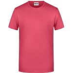 James+Nicholson 8008 Herren-T-Shirt aus Bio-Baumwolle – Himbeere 3XL